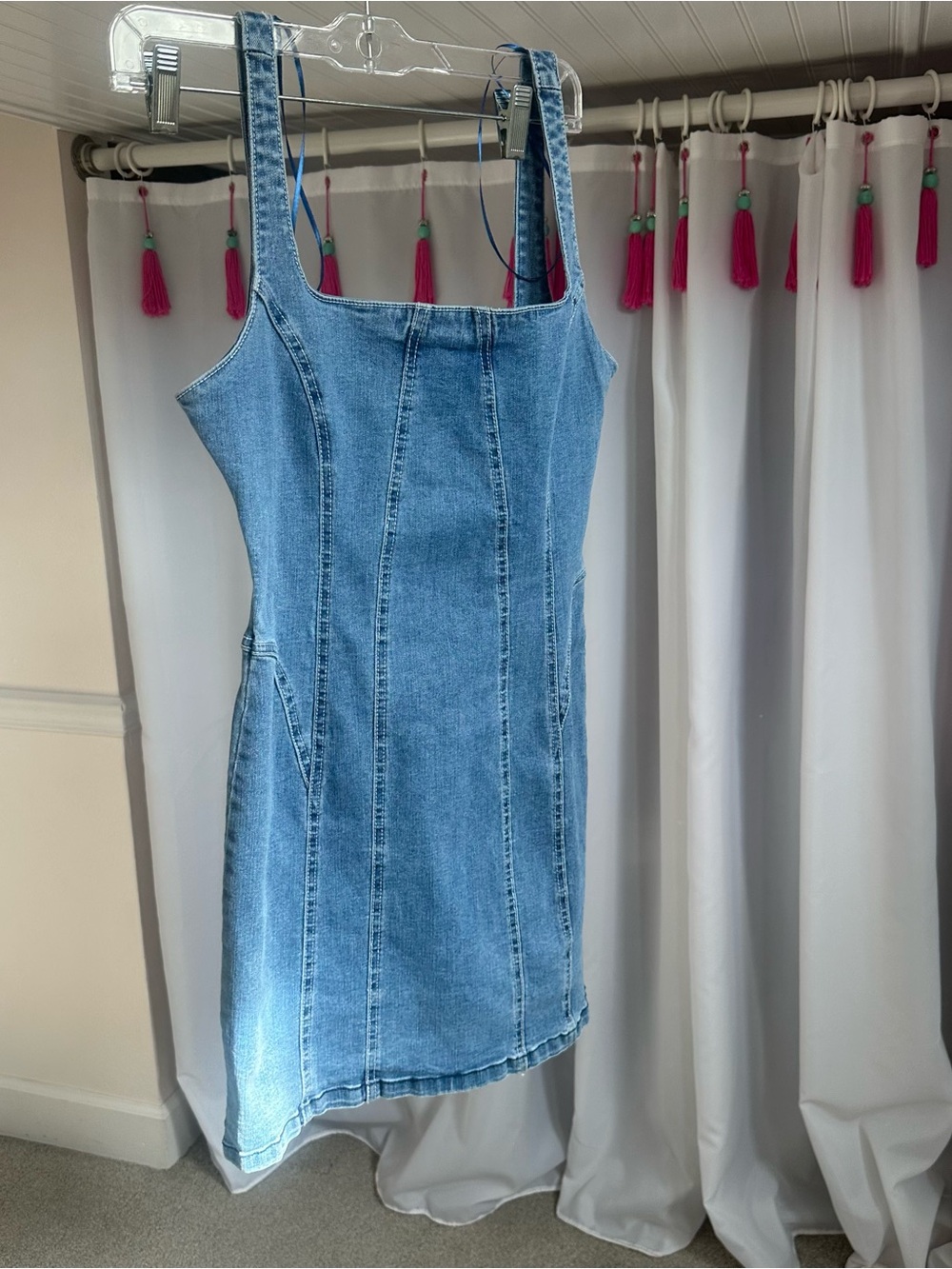 Signature8 Light Blue Denim Mini Dress